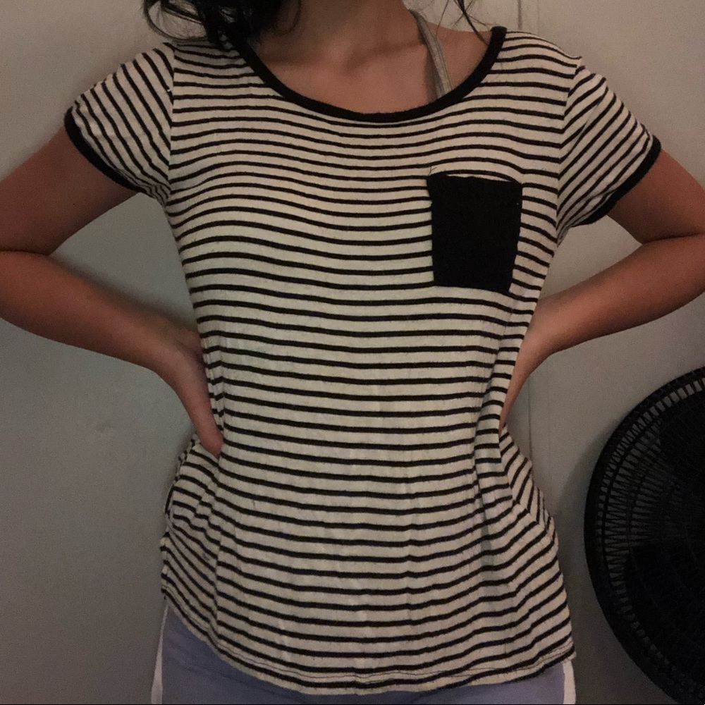 Black & White Striped Tee